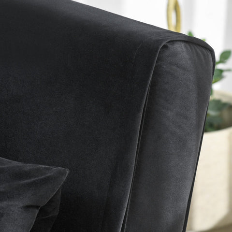 Rootz Reclining Chair - Lounge Chair - Single Bed - Ultimate Comfort - Adjustable Backrest - Velvet Fabric - 77cm x 88cm x 83cm