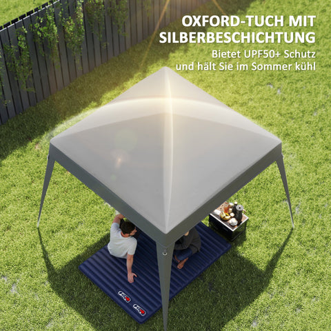 Rootz Pavilion Replacement Roof - Garden Tent Cover - Replacement Tarpaulin - UPF50+ Sun Protection - Oxford Fabric - 300cm x 300cm