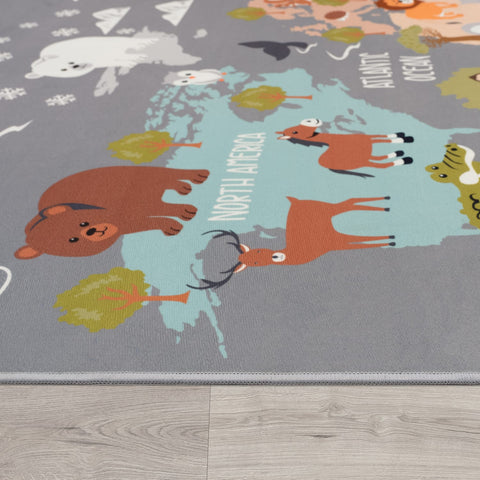Children’s Play Carpet – City Streets Design – Durable & Soft – Easy to Clean