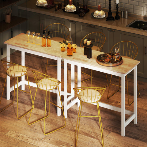 Rootz Bar Table - High Table - Tall Dining Table - Space Saver - 108cm x 48cm x 91cm