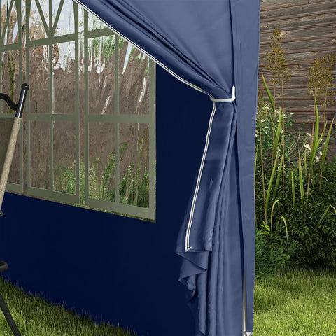 Rootz Pavilion Gazebo - Garden Tent - Pop-Up Shelter - Waterproof & UV Protection - 2.95m x 2.95m x 2.58m - Portable with Carrying Bag