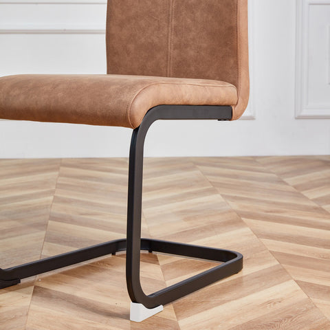 Rootz 4 Modern Dining Chairs Set - Ergonomic Chairs - Minimalist Seating - High Comfort - 43cm x 54cm x 100cm