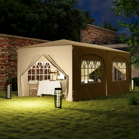 Rootz 3 x 6m Pop-up Gazebo - Garden Tent - Outdoor Canopy - UPF50+ UV Protection - 597cm x 300cm x 270cm