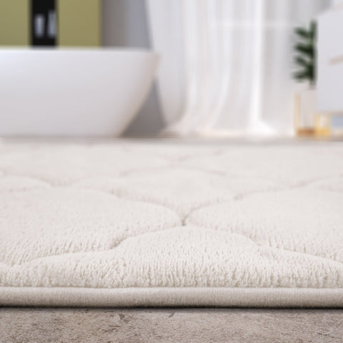 Memory Foam Bath Mat – Ultra Soft, Durable, Embossed Patterns – Relaxation & Comfort