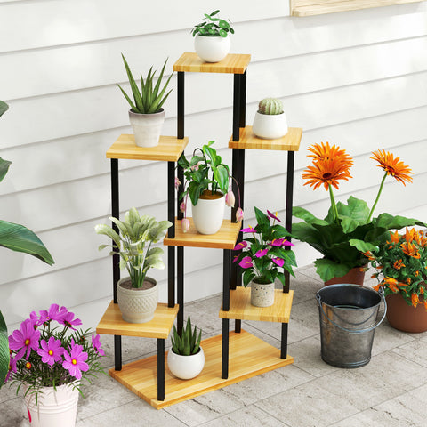 Rootz 7 Level Plant Shelf - Garden Rack - Display Stand - Maximize Space - 87cm x 61cm x 106cm