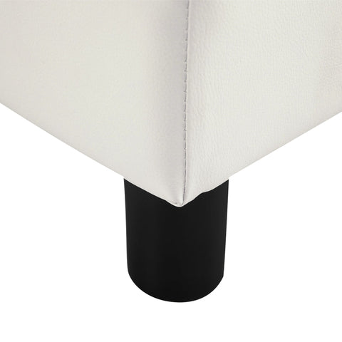 Rootz Voetenbank - Kunstleren bank - Veelzijdige poef - Elegant ontwerp - Duurzaam en comfortabel - 40 cm x 30 cm x 24 cm