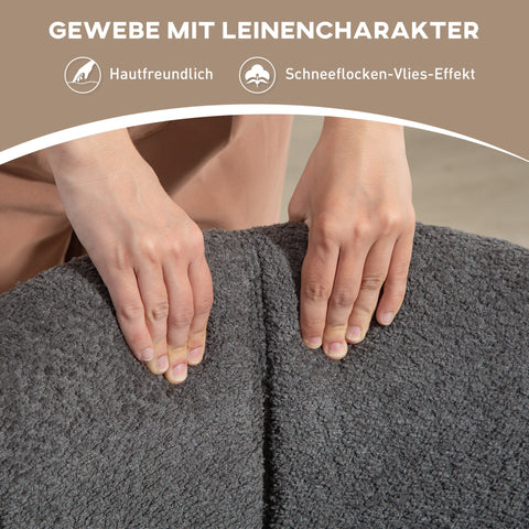 Rootz Rotatable Armchair - Upholstered Chair - Comfortable Seating - Supports up to 120kg - 58.5cm x 78.5cm, Grey