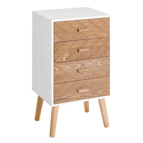 Rootz Bedside Night Table - Corridor Dressing Table - Wood Storage Nightstand - Durable & Stylish - 40 x 30 x 75 cm