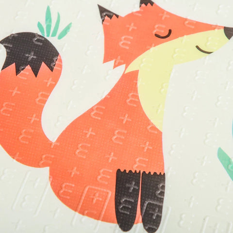 Rootz Children's Play Mat - Play Rug - Two-Sided Children's Mat - Animal and Fish Pattern - Foldable - Lightweight - Non-Slip - Water-Repellent - Multicolored - 200 x 150 x 1 cm