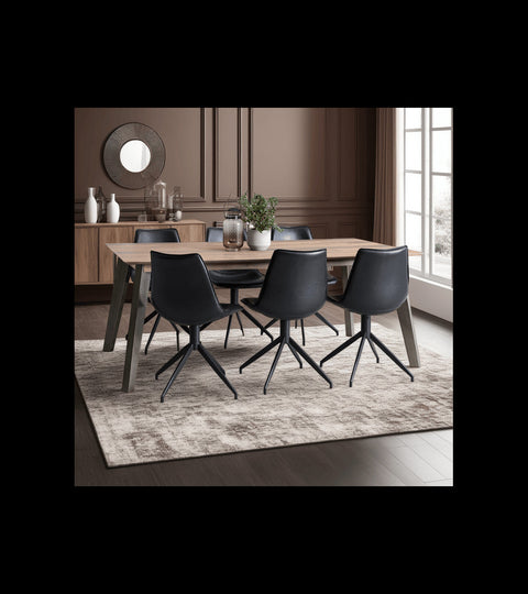 Rootz Dining Table - Modern Table - Extendable Table - Solid Acacia Wood - Durable & Spacious - Contemporary Design - 200cm x 100cm x 75cm