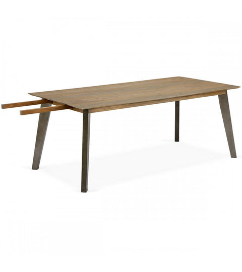 Rootz Dining Table - Modern Table - Extendable Table - Solid Acacia Wood - Durable & Spacious - Contemporary Design - 200cm x 100cm x 75cm