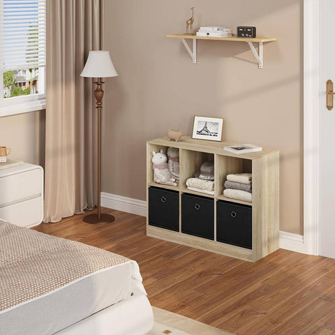 Rootz Modern Cube Shelf Bookcase - Storage Organizer - Display Cabinet - Durable & Water-Resistant - Ample Storage - Versatile Design - 80cm x 60cm x 30cm