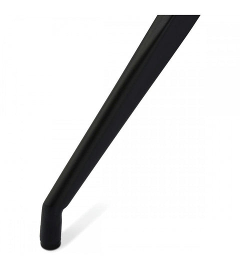 Rootz Dining Chair - Modern Chair - Swivel Chair - Stylish Black Faux Leather - Comfortable High-Density Foam - Durable Metal Frame - Easy to Clean - 47cm x 55cm x 84cm