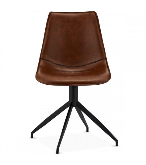 Rootz Dining Chair Set - Modern Chair - Stylish Seating - Comfortable, Versatile, Easy Assembly - Faux Leather - 47cm x 55cm x 84cm