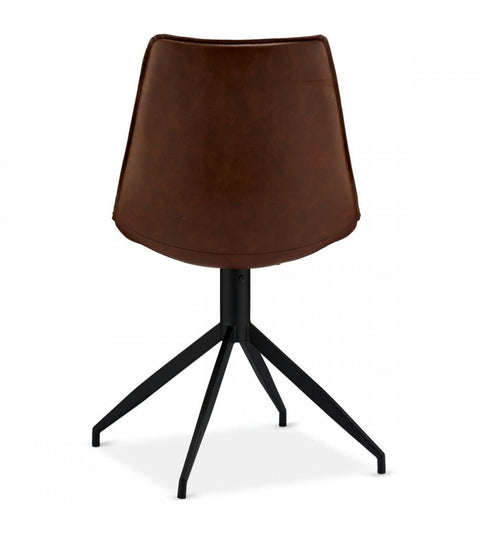 Rootz Dining Chair Set - Modern Chair - Stylish Seating - Comfortable, Versatile, Easy Assembly - Faux Leather - 47cm x 55cm x 84cm