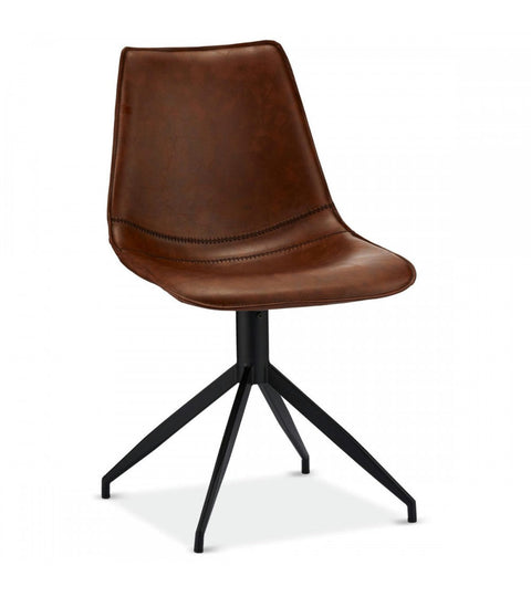 Rootz Dining Chair Set - Modern Chair - Stylish Seating - Comfortable, Versatile, Easy Assembly - Faux Leather - 47cm x 55cm x 84cm