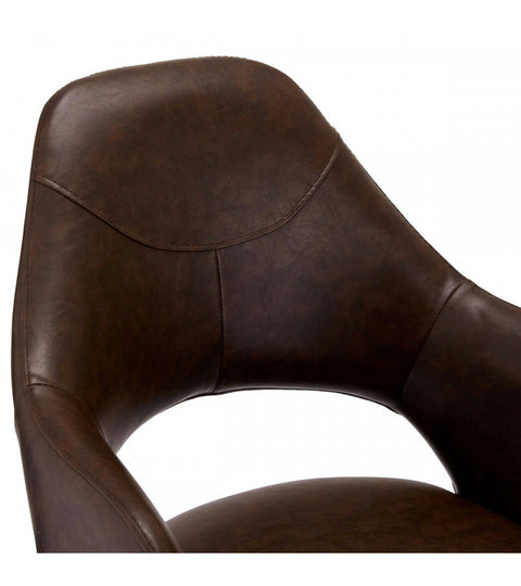 Rootz Dining Chair - Modern Dining Chair - Swivel Chair - Exceptional Comfort - Durable & Stylish - Easy Maintenance - 59cm x 64cm x 89cm