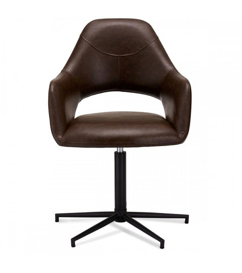 Rootz Dining Chair - Modern Dining Chair - Swivel Chair - Exceptional Comfort - Durable & Stylish - Easy Maintenance - 59cm x 64cm x 89cm