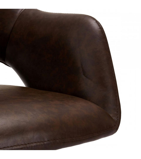 Rootz Dining Chair - Modern Dining Chair - Swivel Chair - Exceptional Comfort - Durable & Stylish - Easy Maintenance - 59cm x 64cm x 89cm