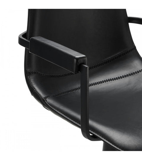 Rootz Dining Chair - Armchair - Swivel Chair - Comfortable, Versatile, Durable - Faux Leather - 59cm x 57cm x 85cm