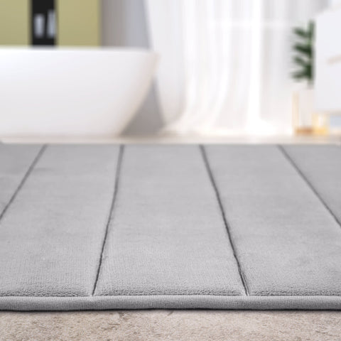 Memory Foam Bath Mat – Ultra Soft, Durable – Embossed Pattern – Luxury Comfort