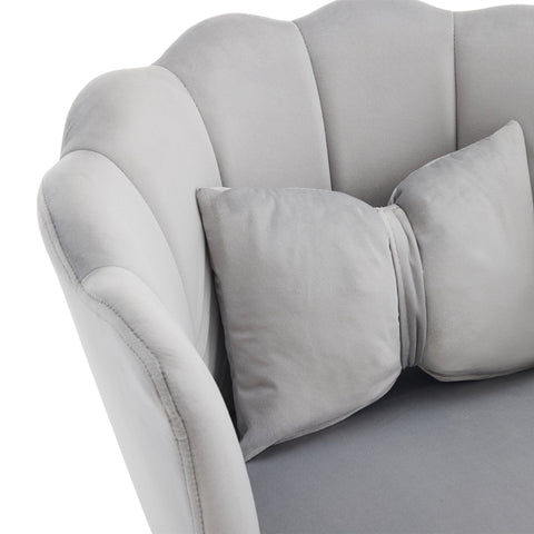 Rootz 2 Piece Set Padded Dining Chairs - Upholstered Chairs - Velvet Chairs - Ergonomic Comfort - 63cm x 58cm x 77cm