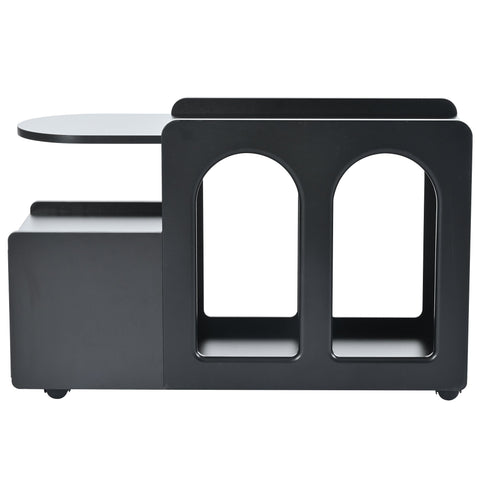 Rootz Multifunctional Side Cabinet - Storage Trolley - Rolling Cart - Flexible Wheels - 82cm x 30cm x 53cm