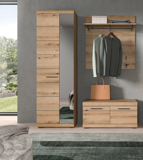 Rootz Wardrobe Combination Set - Closet Trio - Storage Ensemble - Space-Saving - 167cm x 197cm x 40cm