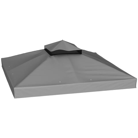 Rootz 3m x 3m Gazebo Replacement Roof - Gazebo Tarpaulin - Sun Shade - UPF30+ Protection - 300cm x 300cm