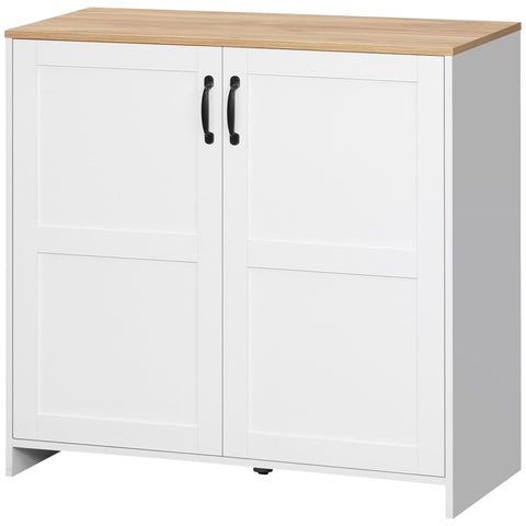 Rootz Storage Cabinet Buffet - Sideboard - Kitchen Cabinet - Adjustable Shelves - 90 x 39.5 x 88 cm