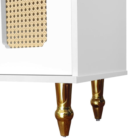 Rootz Retro TV Cabinet - Entertainment Unit - Storage Sideboard - Ample Storage - 175cm x 38cm x 55.5cm