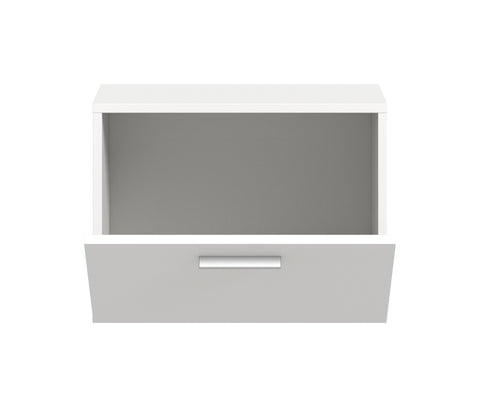 Rootz Compact White Wardrobe - Tallboy - Storage Cabinet - Space Saving - 52cm x 39cm x 36cm