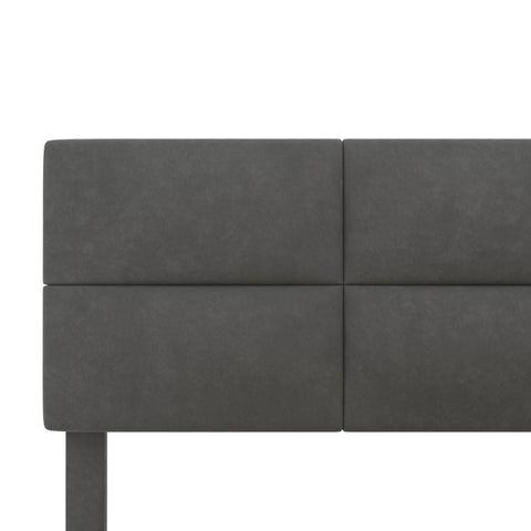 Rootz Double Bed with LED - Upholstered Bed - Velvet Bed - USB Charger & Storage - 208.5cm x 164cm x 115cm