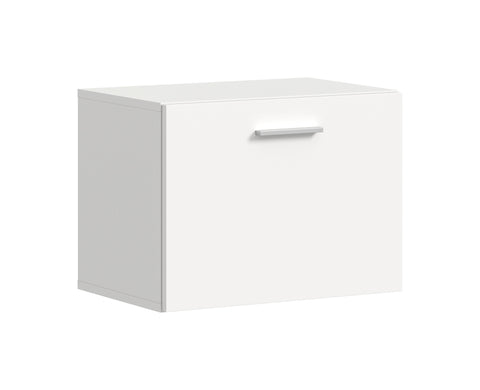 Rootz Compact White Wardrobe - Tallboy - Storage Cabinet - Space Saving - 52cm x 39cm x 36cm