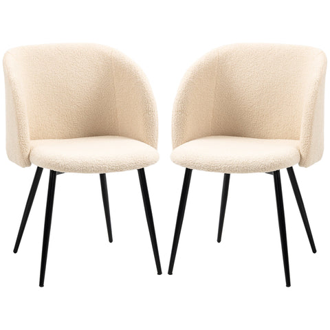 Rootz Set of 2 Dining Room Chairs - Velvet Chairs - Modern Seating - Absolute Comfort - 55cm x 62cm x 80cm - Brown & Black