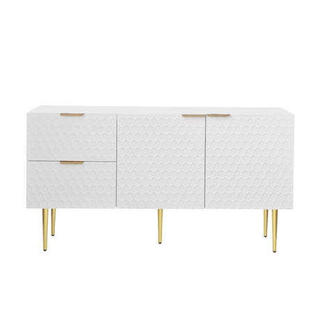Rootz Elegant Sideboard - Storage Cabinet - Buffet Table - Ample Storage - 135L x 40W x 75H cm