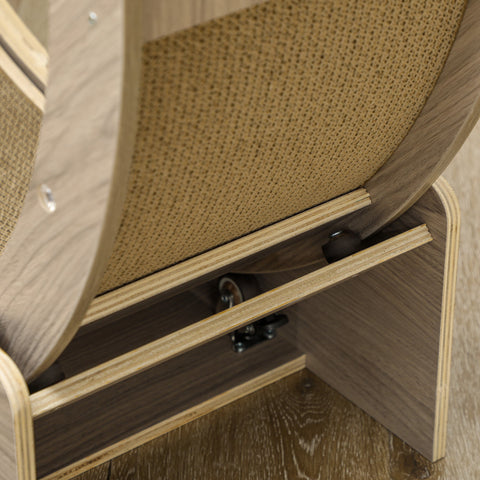 Rootz Cat Wheel - Cat Balance Bike - Cat Exercise Wheel - Supports Healthy Exercise - 91cm x 33.5cm x 94cm - Brown