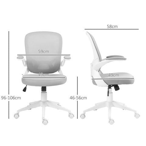 Rootz Office Chair - Ergonomic Desk Chair - Adjustable Swivel Chair - High-Density Foam Comfort - 59L x 58W x 96-106H cm