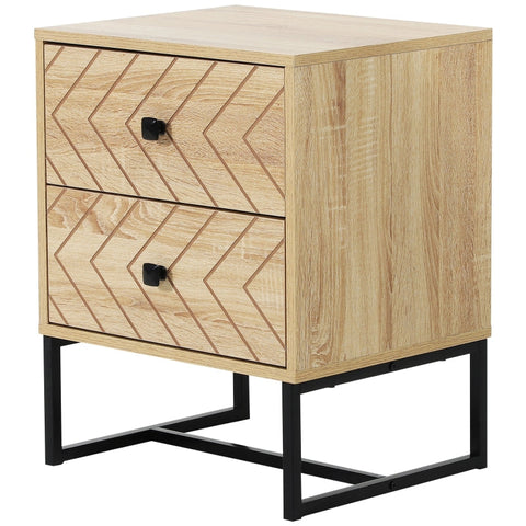 Rootz Bedside Table - Nightstand - Night Dresser - Vertical Design - Ample Storage - Durable Construction - 48cm x 39.5cm x 60cm