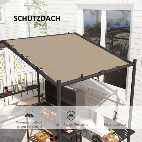 Rootz Grill Tent Gazebo - Pavilion Shelter - Weather-Resistant Roof - Protective Design - 277 x 149 x 230 cm