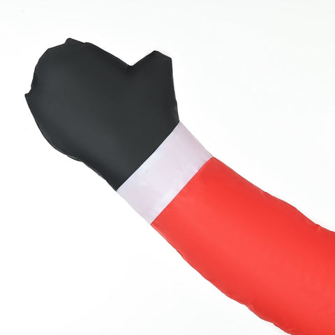 Rootz Inflatable Santa Claus with Chimney - Christmas Decoration - LED Lighted Santa - Festive Glow - Easy Setup - Weather-Resistant - 80cm x 70cm x 210cm