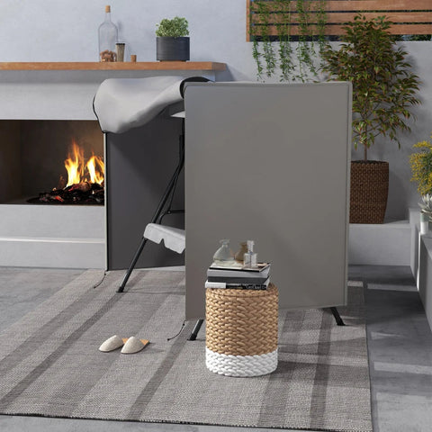 Rootz Porch Swing Cover - Tear Resistant - Waterproof Dustproof - Large Square - Oxford Polyester - Gray - 177L x 114W x 152H cm