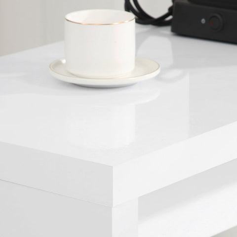 Rootz Bar Table - Kitchen Counter - Dining Table - Modern Design - High Gloss Surface - 120cm x 40cm x 100cm - MDF