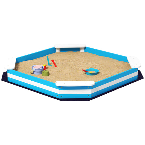 Rootz Sandpit for Children - Kids Sandbox - Play Sand Box - Promotes Social Skills - 133cm x 133cm x 16cm