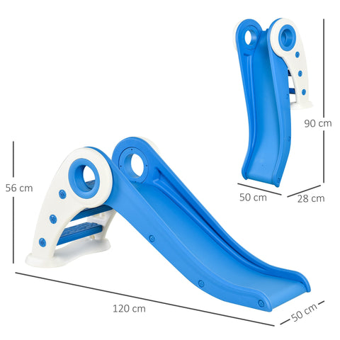Rootz Children's Slide - Foldable Play Slide - Kids Indoor Outdoor Slide - Develops Motor Skills - 120L x 50W x 56H cm
