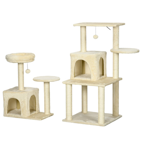 Rootz Cat Tree - Climbing Tree - Scratching Post - Multi-Level Fun - 171cm Height - 49W x 49D x 171H cm