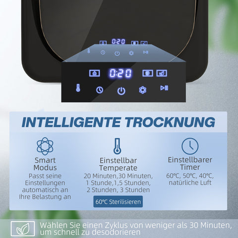 Rootz Compact Tumble Dryer - Clothes Dryer - Laundry Dryer - UV Disinfection - 48cm x 40cm x 56cm