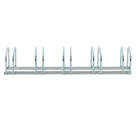 Rootz 5 Bicycle Stand - Bike Rack - Cycle Holder - Durable & Weatherproof - Space-Saving Design - Versatile Mounting - 145cm x 33cm x 27cm - Galvanized Steel