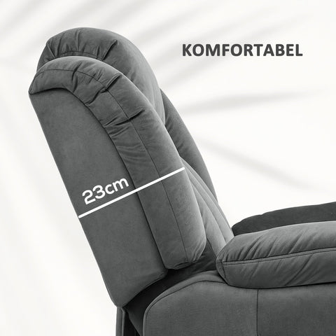 Rootz Stand-Up Massage Recliner Chair - Lift Chair - Lumbar Heating - 8-Point Massage - 88W x 95D x 106H cm