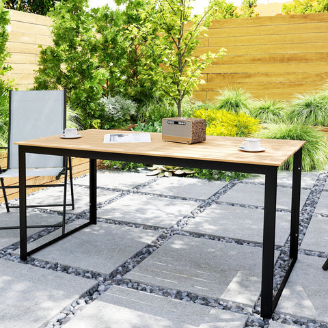 Rootz Garden Table for 6 - Buffet Table - Outdoor Dining Table - Weatherproof - 160x80x75cm